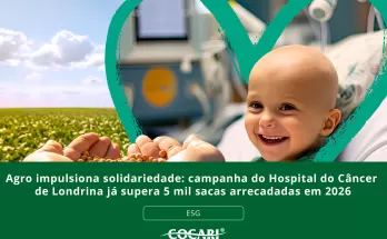 Agro impulsiona solidariedade e campanha do Hospital do Câncer de Londrina já supera 5 mil sacas arrecadadas em 2026