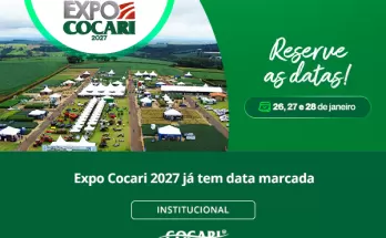 Expo Cocari 2027 já tem data marcada