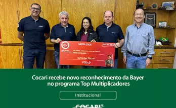 Cocari recebe novo reconhecimento da Bayer no programa Top Multiplicadores
