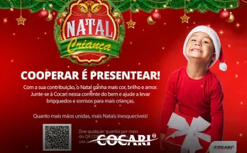 Campanha Natal Criança 2026 da Cocari: participe e ajude a transformar o Natal de milhares de crianças!