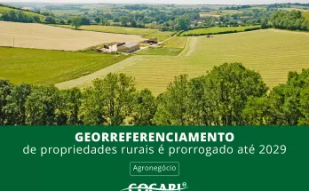Georreferenciamento de propriedades rurais é prorrogado até 2029 